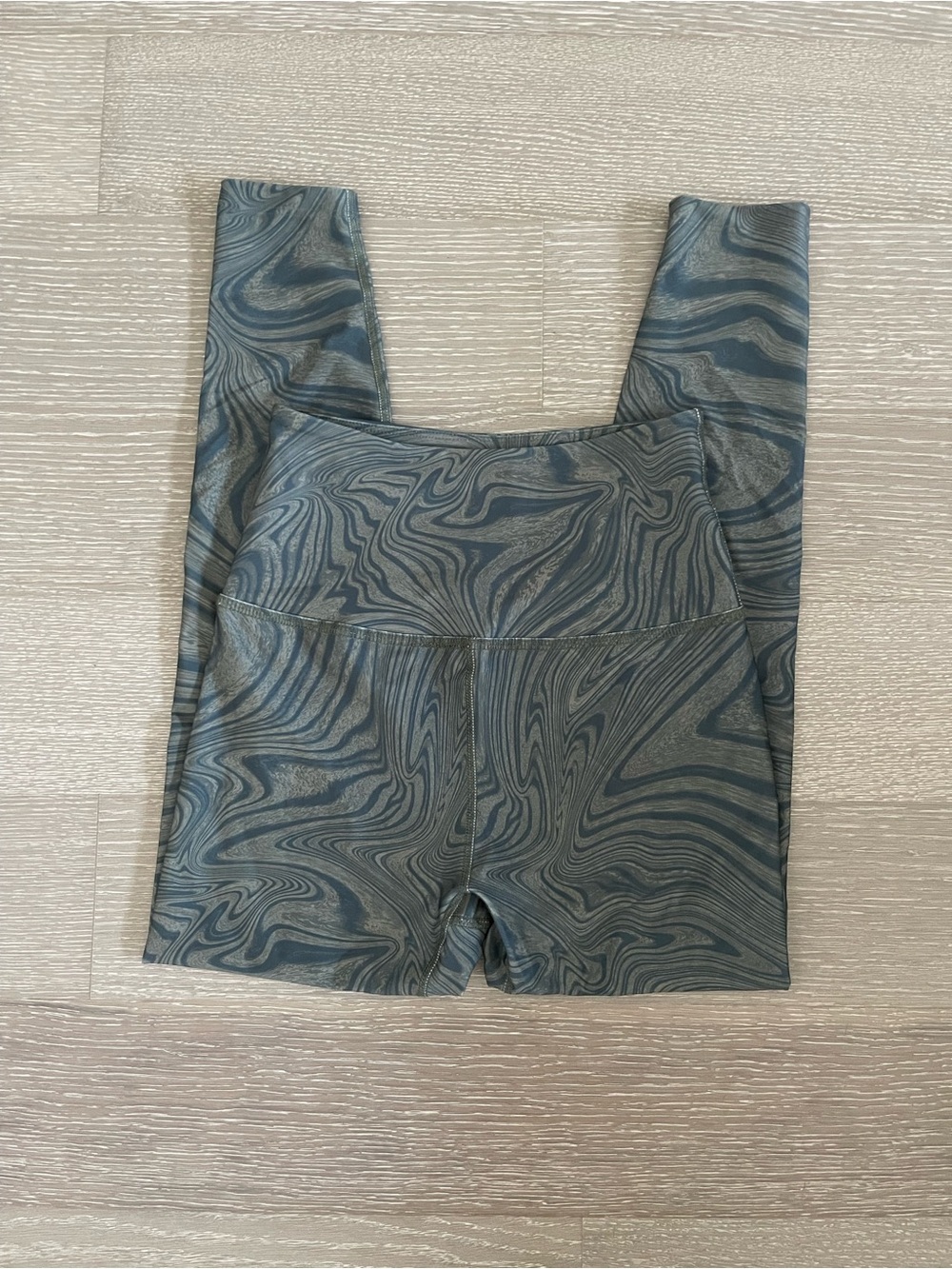Beyond Yoga Women’s Green Marble Swirl Leggings Size Small